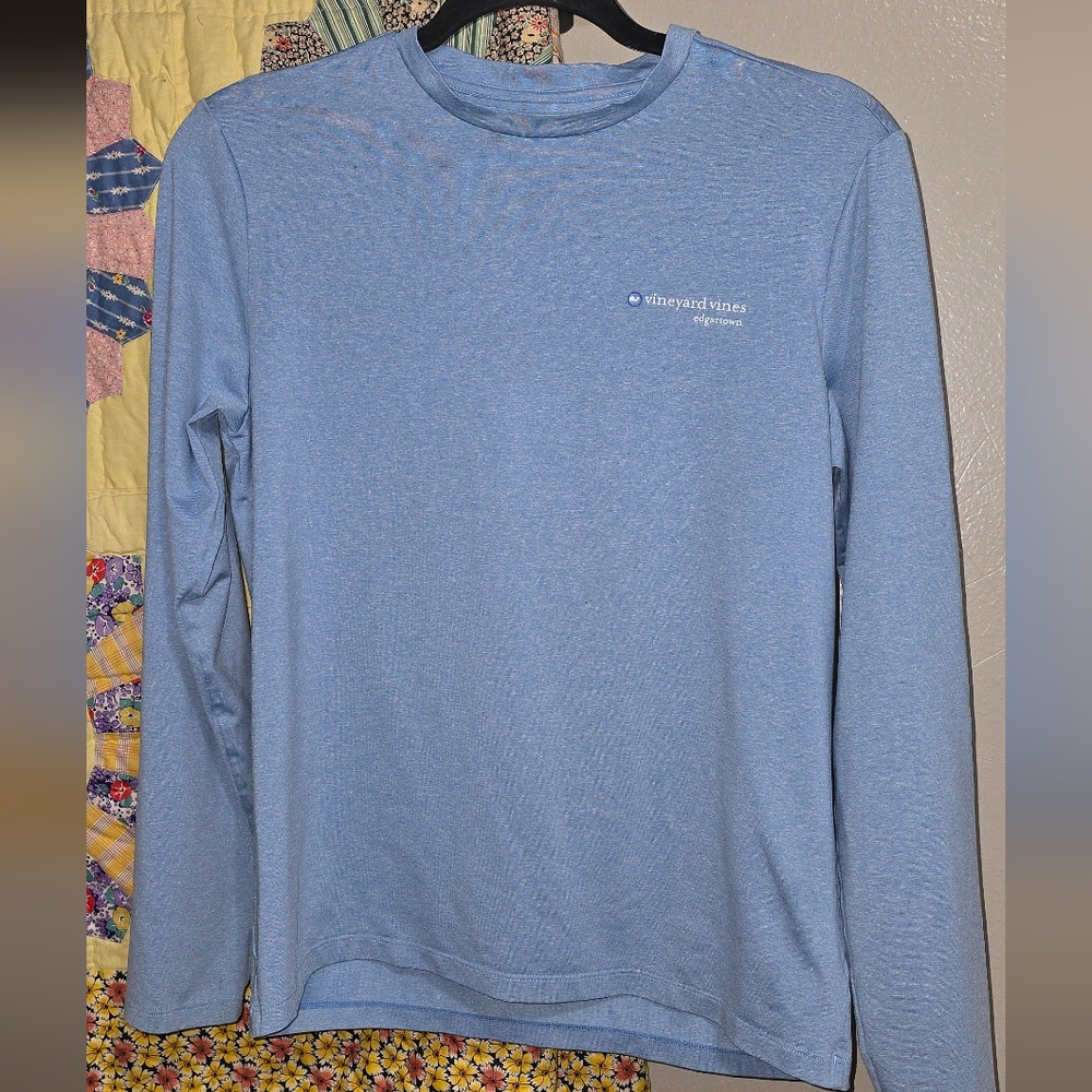 Vineyard Vines Boy's Blue Long Sleeve Shirt